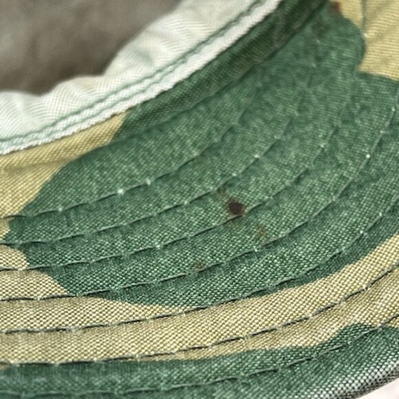 VTG US Army Military Cold Weather Patrol Ear Flap Cap Woodland Camo Pattern - Picture 10 of 12